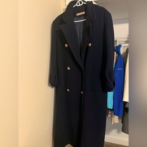 Navy Blue, gold buttons winter coat